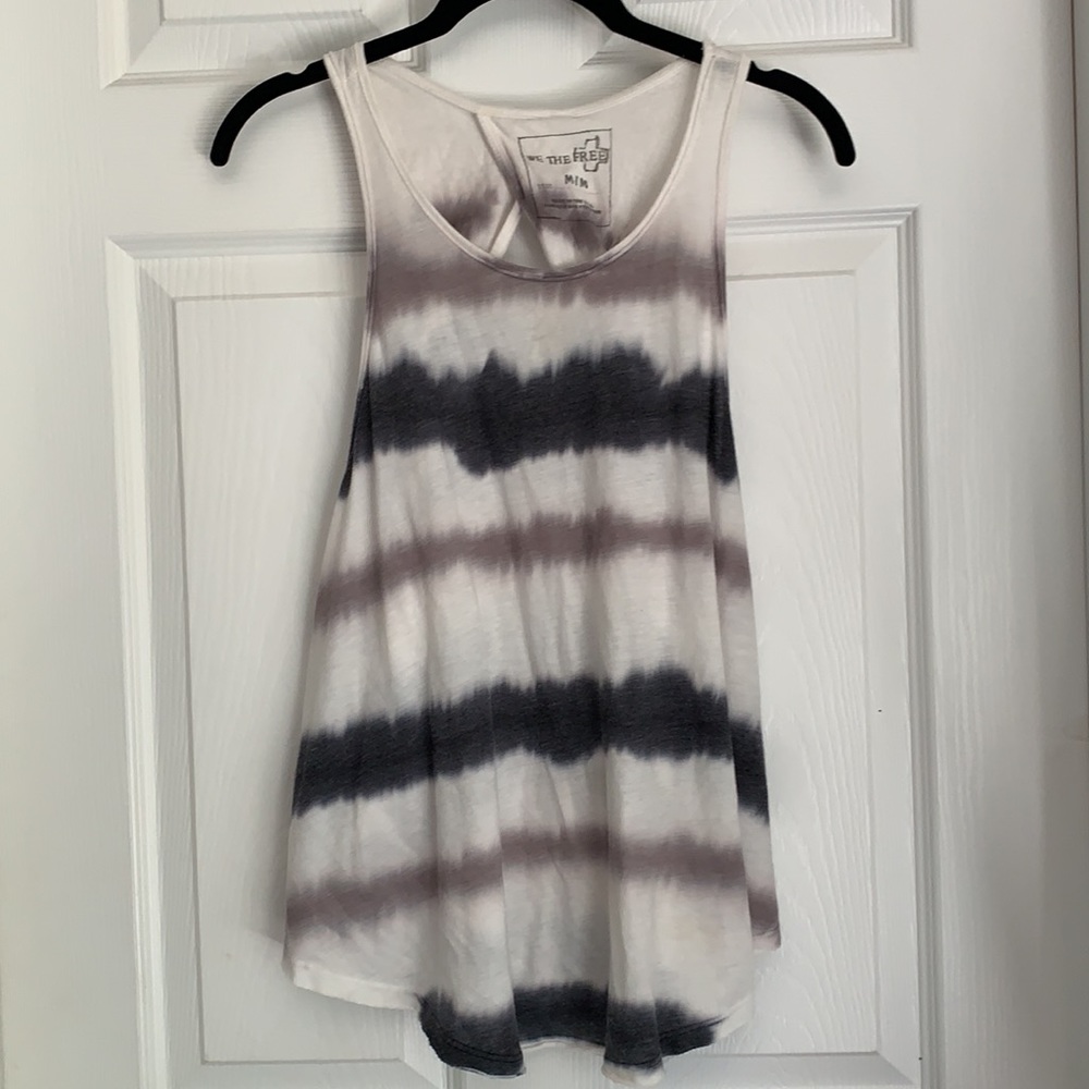 Free People Tie Dye Open Back Tank